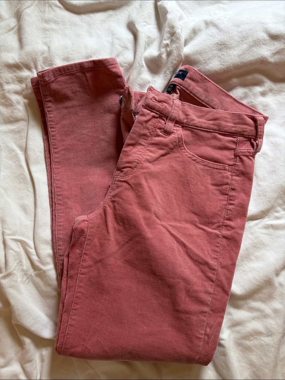 J Crew Factory pink Corduroy Pants size 26